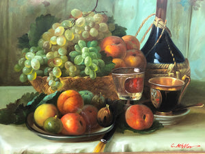Still Life, Oil on Canvas, Signed on the Bottom