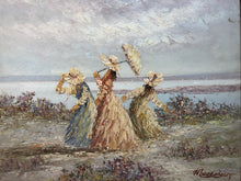 Load image into Gallery viewer, Ladies at the Beach Acrylic on Canvas Signed on the Bottom
