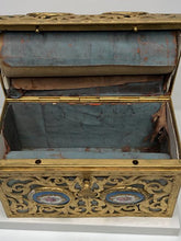 Load image into Gallery viewer, Antique  French Victorian brass jewelry box
