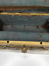 Load image into Gallery viewer, Antique  French Victorian brass jewelry box
