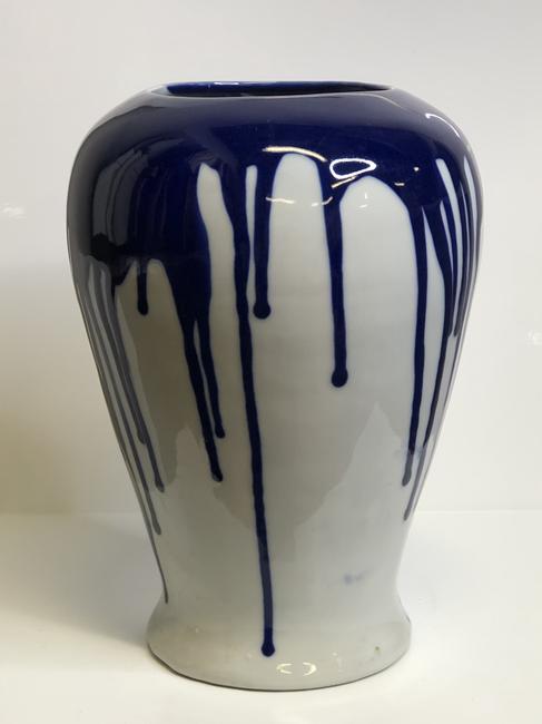 Cobalt Blue and white vase