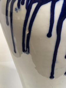 Cobalt Blue and white vase