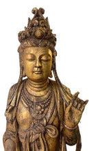 Load image into Gallery viewer, Kuan Yin (Quin Yin) antique life size statue
