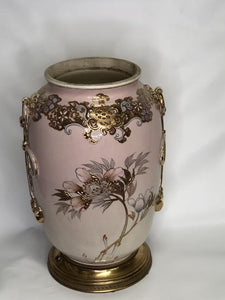 Lamp base vase Peach colored