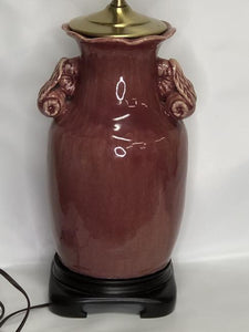 Chinese Family Rose lamp Copper