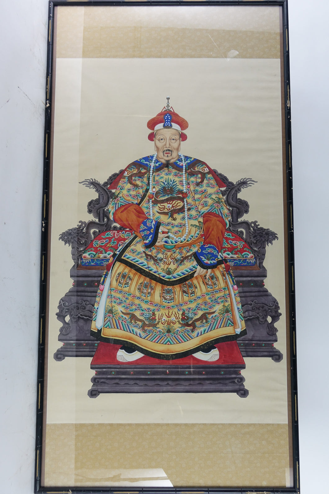 Antique Museum Quality Chinese Watercolor of the Empirer