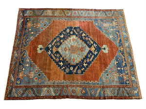 Antique Persian Serapi/Bakhshyesh Rug From 1880s- 10'-9" x 8'-8"