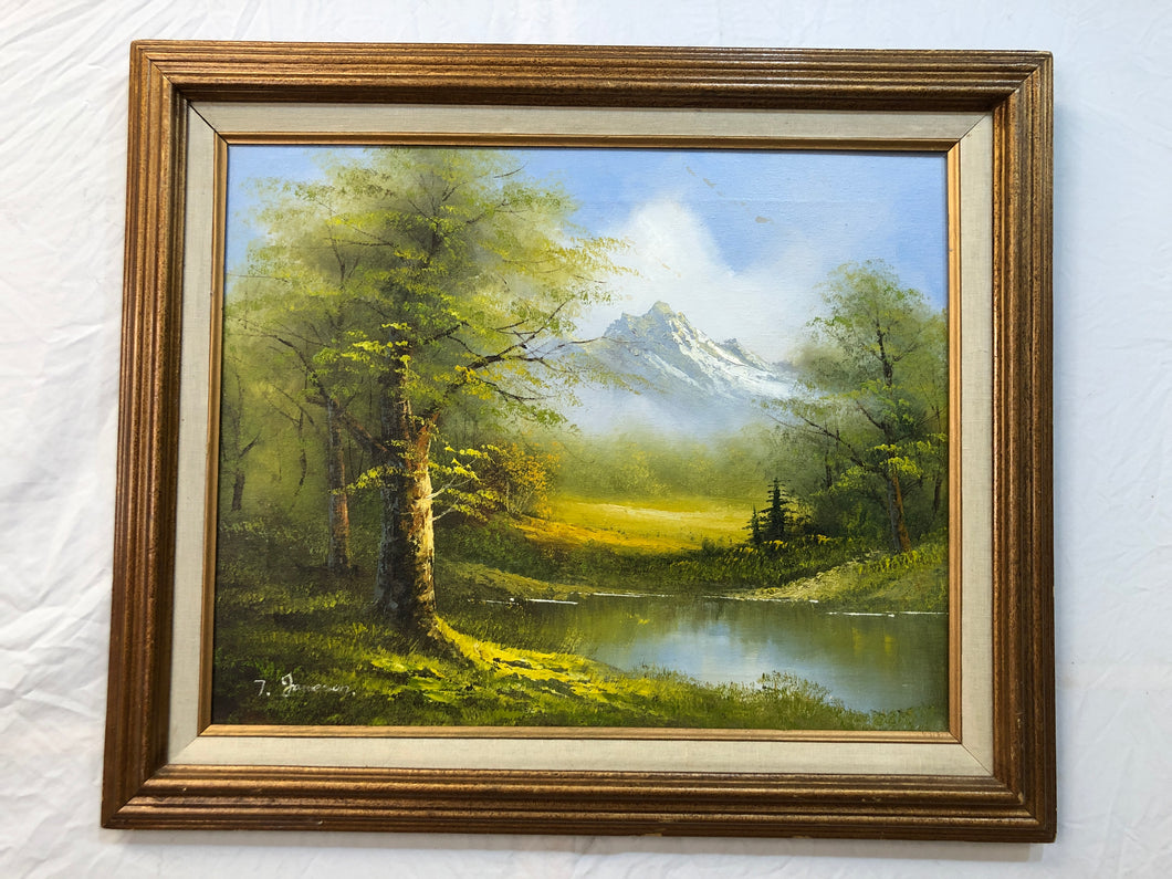 The Nature Oil on Canvas Signed on the Bottom
