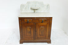 Load image into Gallery viewer, Antique Wash Stand With Marble Top (32&quot; x 17&quot; x 41&quot;)
