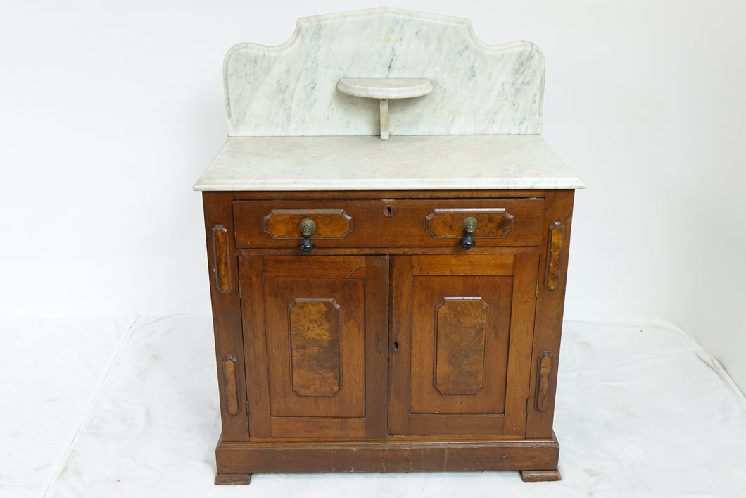 Antique Wash Stand With Marble Top (32