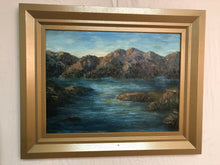 Load image into Gallery viewer, River &amp; Mountains Oil on Canvas
