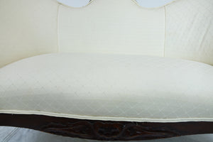 Victorian upholstered Sofa (54" x 29" x 32.75")