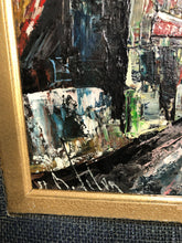 Load image into Gallery viewer, The City Abstract Oil on Canvas Signed on the Bottom

