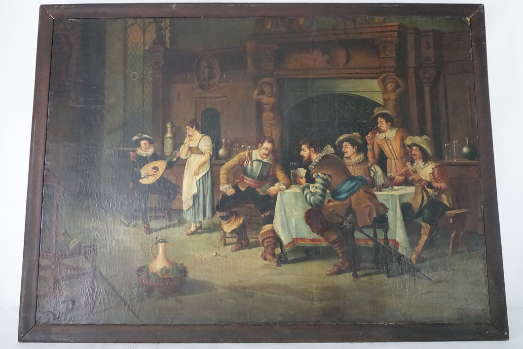 Extra Large 18th Century European School Original Oil Painting A True Museum P