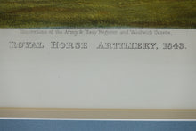 Load image into Gallery viewer, Royal Horse Artillery 1843 Print of Original Watercolor Painting Signed
