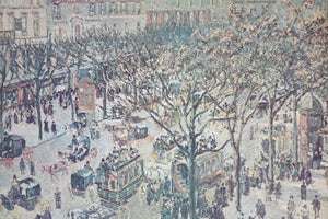 Boulevard Des Italiens Morning Sunlight Print of Original Oil Painting Signed