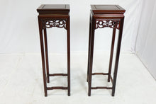 Load image into Gallery viewer, Chinese Tall End Tables (11&quot; x 11&quot; x 36&quot;)
