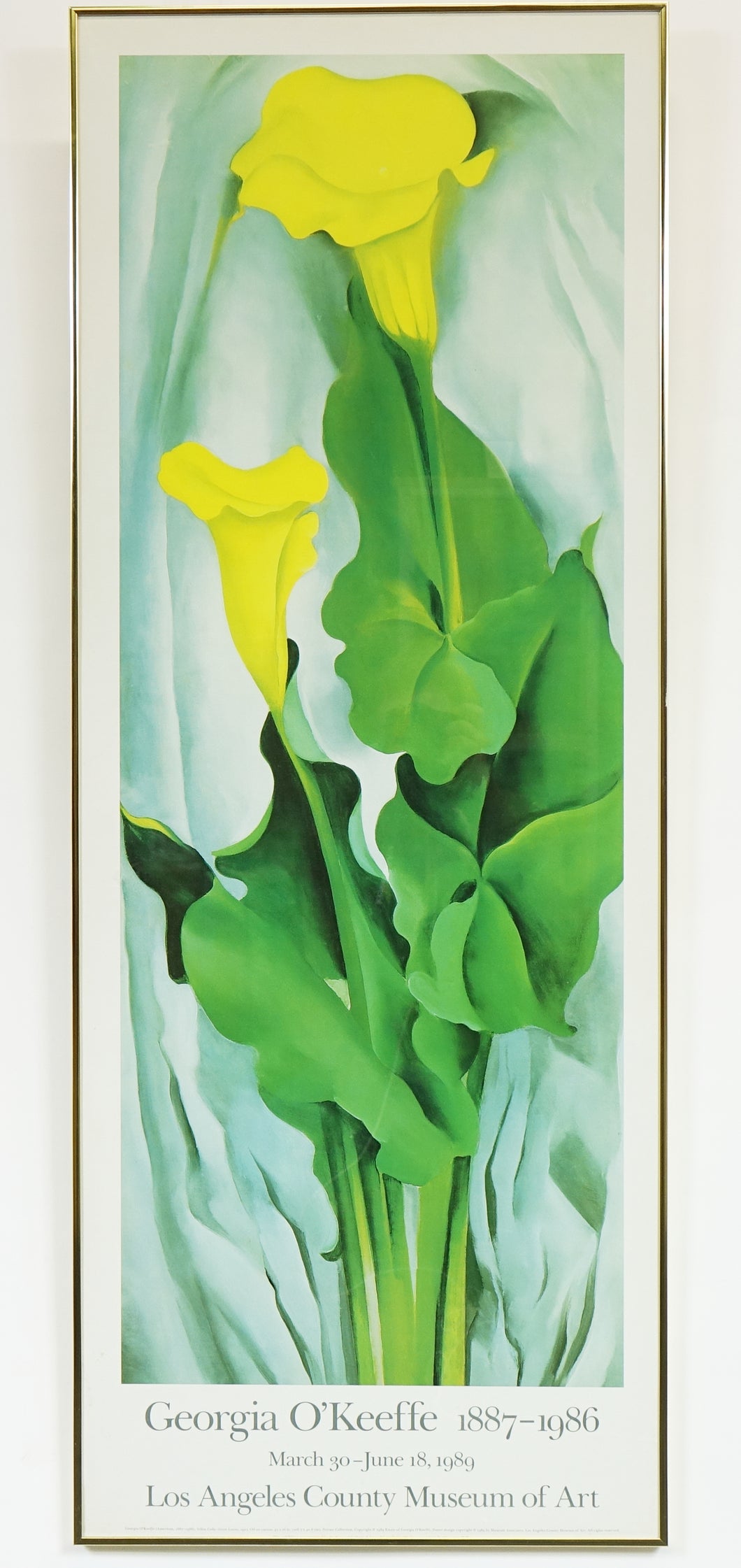 Yellow Floral by Georgia O'Keeffe, Print of Original Oil Painting on Canvas