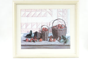 Strawberry Still Life Print of Original Oil Painting Signed