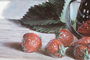 Strawberry Still Life Print of Original Oil Painting Signed
