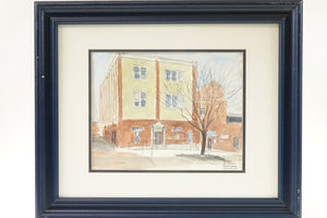 Maryland Town Original Watercolor on Paper Signed