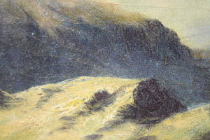Mountain Range Original Acrylic on Canvas Signed