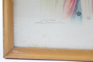 Lithograph on Board Signed on the Bottom