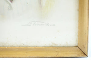 Lithograph on Board Signed at the Bottom
