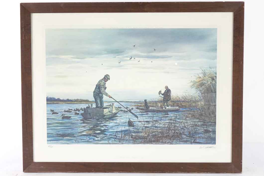 Pick up Time Barnegat Bay, Signed Print of original Watercolor Painting by Artis