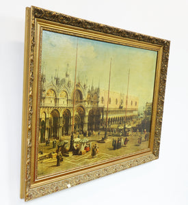 Plaza San Marco Print of Original Oil Painting on Canvas by Giovani Canaletto