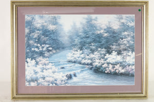 Landscape, Large Print of an original Oil on Canvas, Signed