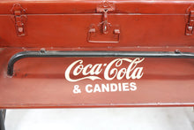 Load image into Gallery viewer, Custom Made Coca Cola Cooler on Wheels (35&quot; x 28&quot; x 25&quot;)
