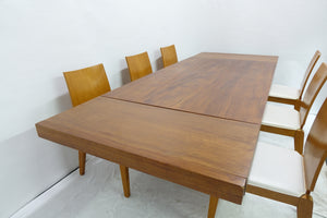 Exquisite Mid-Century Dinning-Room Set With 6 Chairs (68" x 38" x 29")
