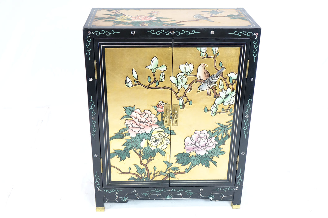 Small Chinese Lacquered Cabinet (23