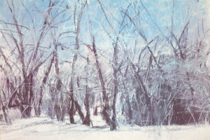 Winter Landscape, Print of original Pastel on Paper, Signed
