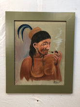 Load image into Gallery viewer, The Chief Oil on Board Signed on the Bottom
