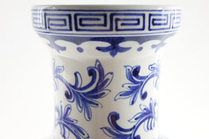 A Pair of Asian Blue and White Porcelain with Marking on the Bottom