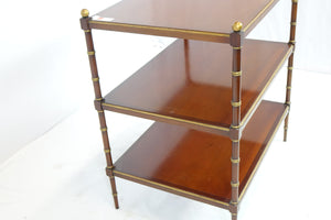 Side Table With Shelves (27.5" x 19.5" x 30")