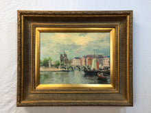 Load image into Gallery viewer, European Scene Original Oil on Canvas Signed at the Bottom
