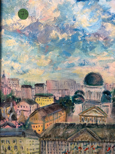 European School. Oil on Canvas 1986 Signed on the Bottom