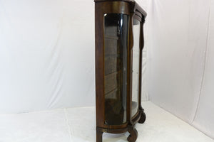 French Style Corio Cabinet With Curved Glass (44" x 19" x 69")