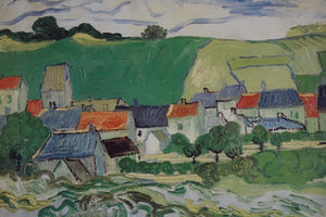 Landscape, Print of Original Painting by Van Gogh