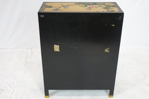 Small Chinese Lacquered Cabinet (23" x 11" x 30")