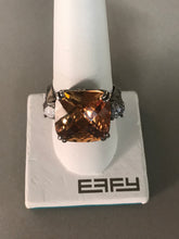 Load image into Gallery viewer, Sterling Silver Orange Gemstone Ring   Size,  9
