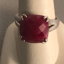 Load image into Gallery viewer, Natural Raw Red Ruby 925 Sterling Silver Ring
