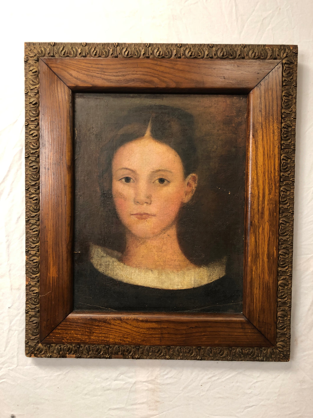 Antique Portrait Oil Painting