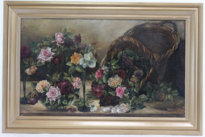 Still Life 19th Century Oil on Canvas Signed