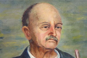 Portrait Oil on Canvas 1948 Signed Original