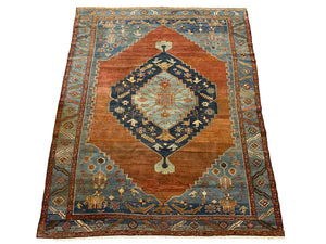 Antique Persian Serapi/Bakhshyesh Rug From 1880s- 10'-9" x 8'-8"