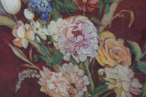 Floral Still life Oil Paint on Canvas Original
